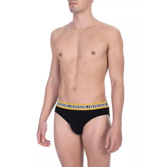 Bikkembergs Black Cotton Men Men's Brief